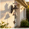 Medieval Templar Knight Wall Bell, Gothic Crusader Statue Doorbell with Cross Pull Chain
